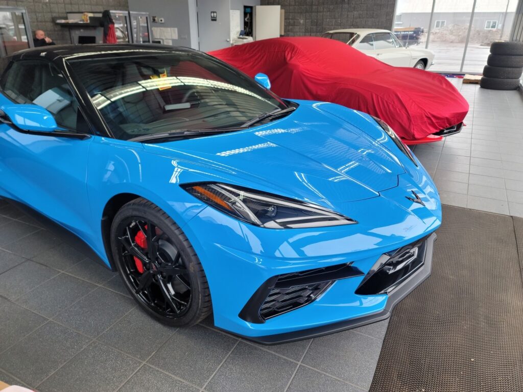 Blue C8 ceramic coated