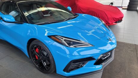 Blue C8 ceramic coated